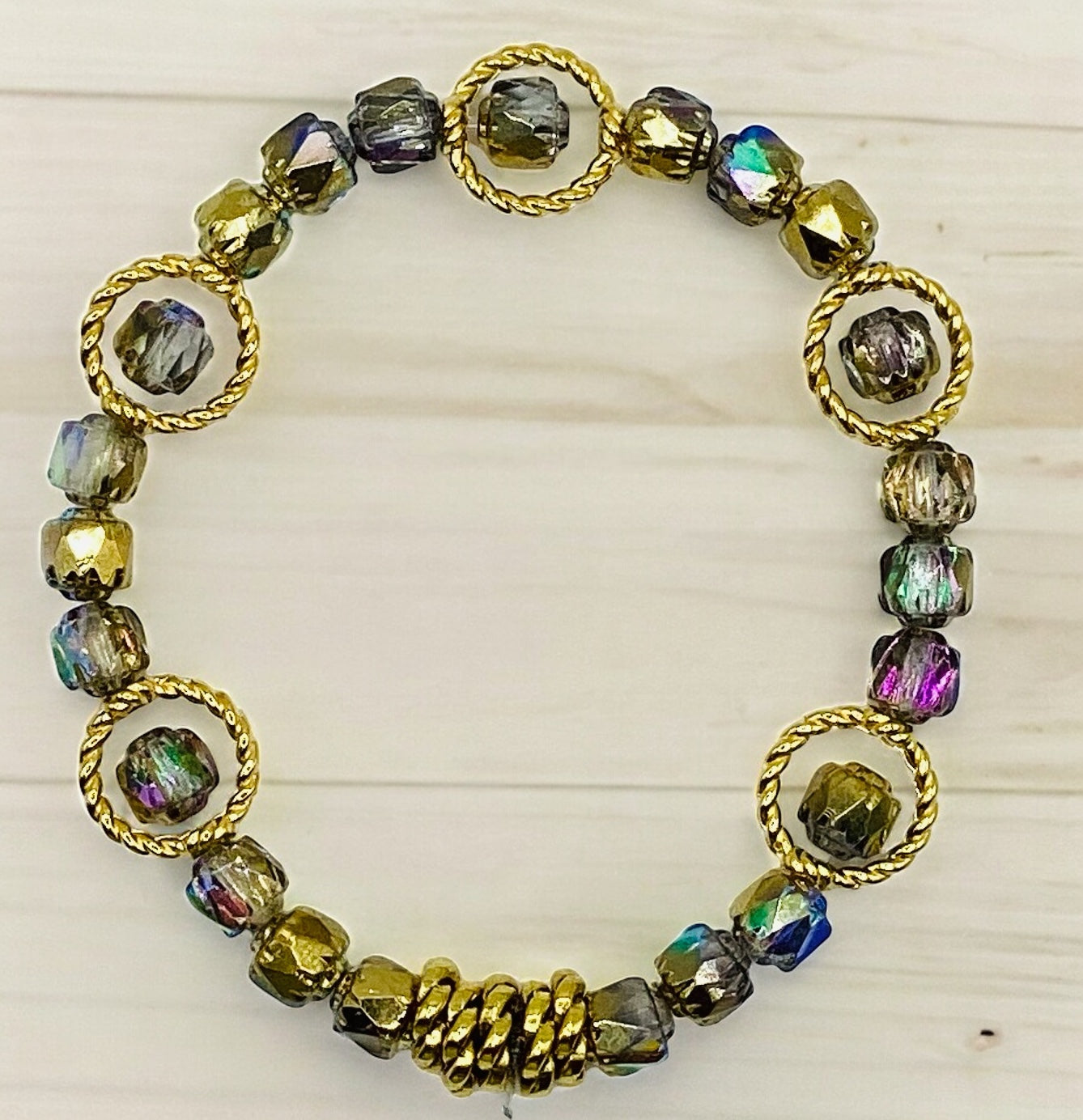 Cleo Gold Frame Bracelet 7”