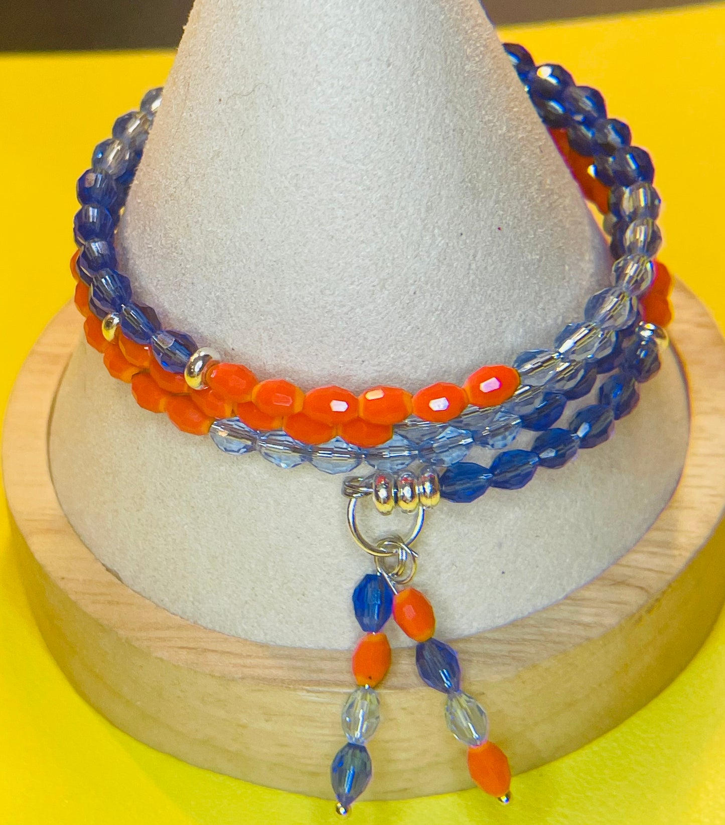 Batter-Up, Houston wrap bracelet with matching earrings