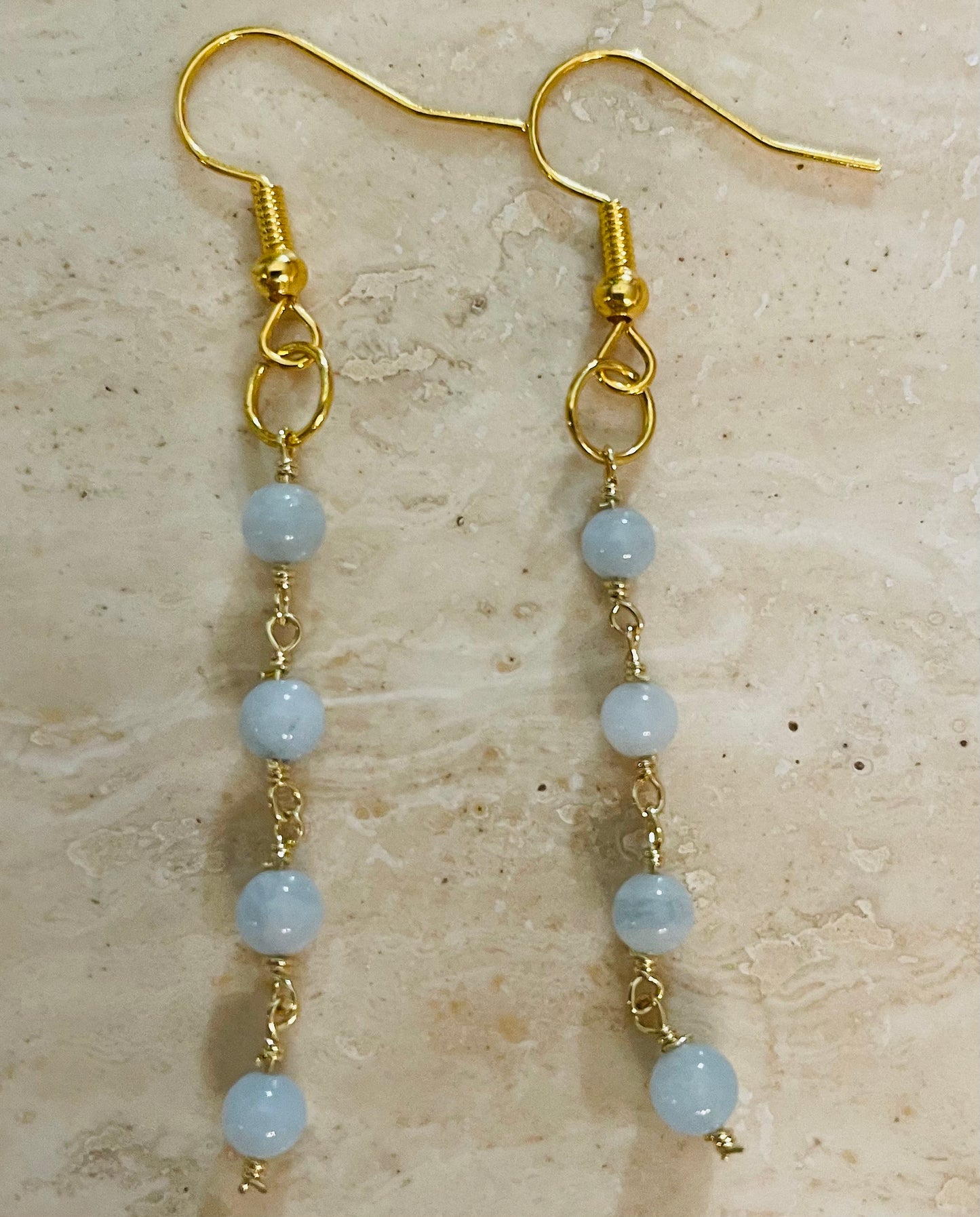 Dream Cloud 8” double strand bracelet with matching earrings