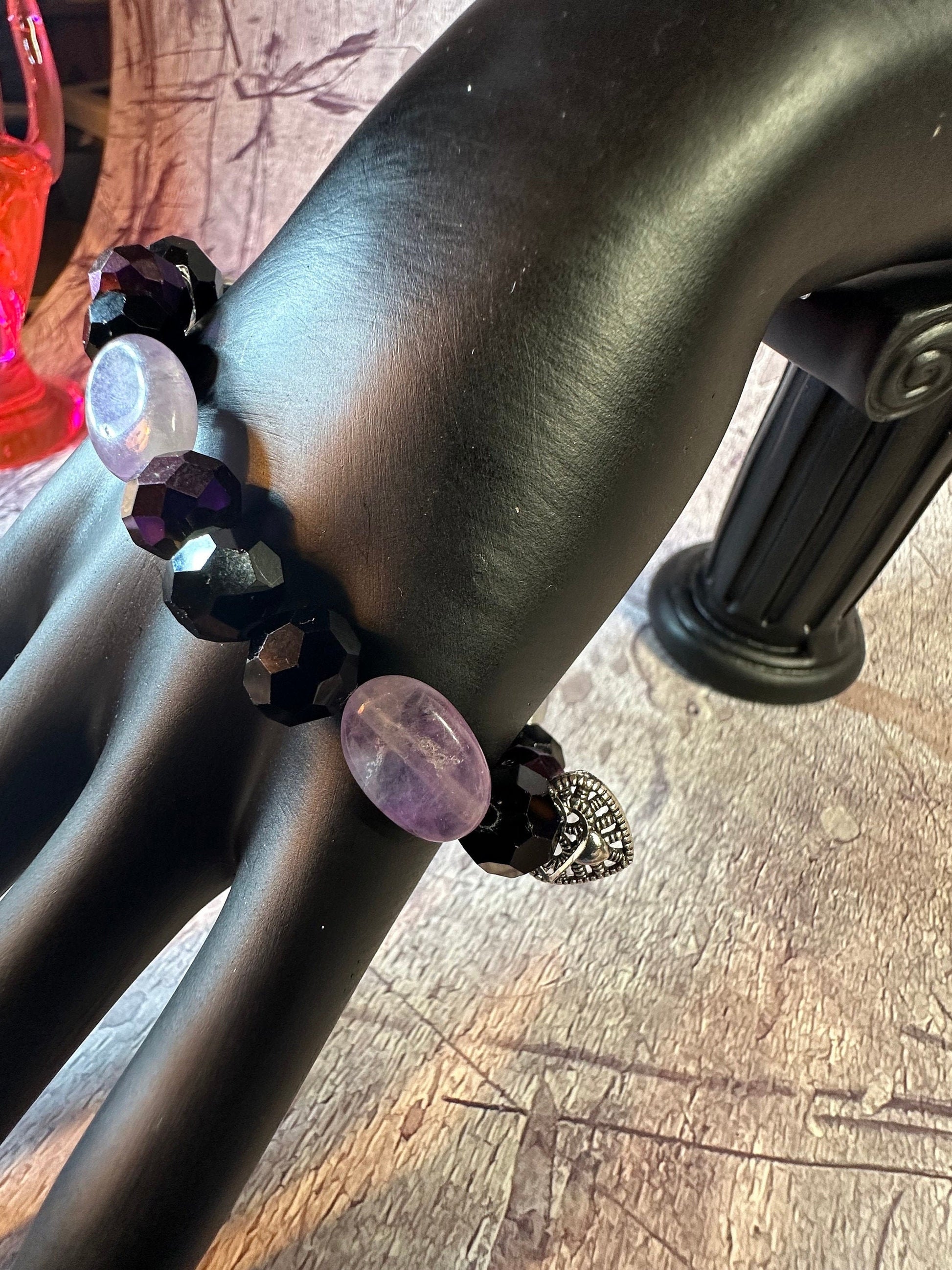 Amethyst Sparkle bracelet - 7.75”