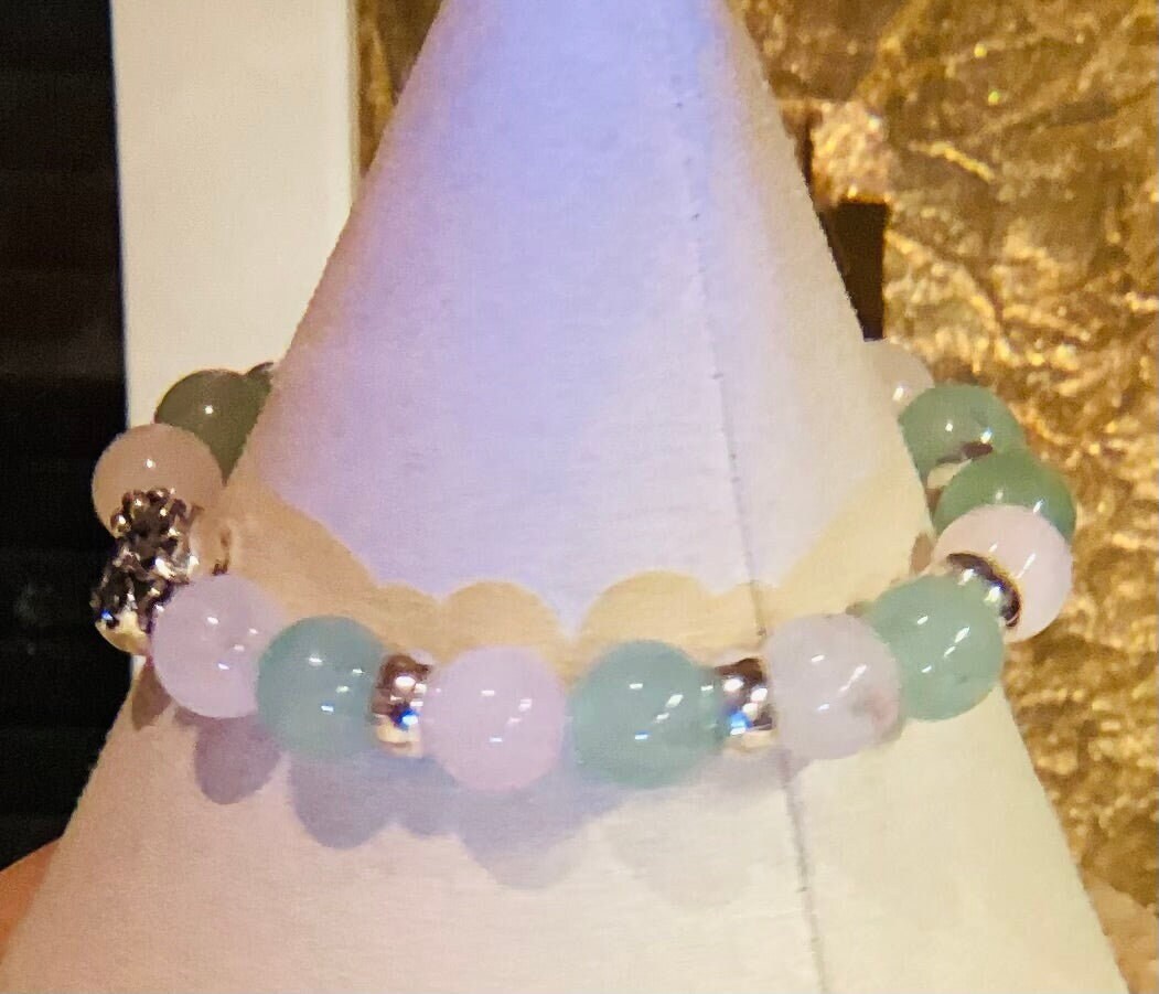 Green Aventurine elastic bracelet multiple sizes