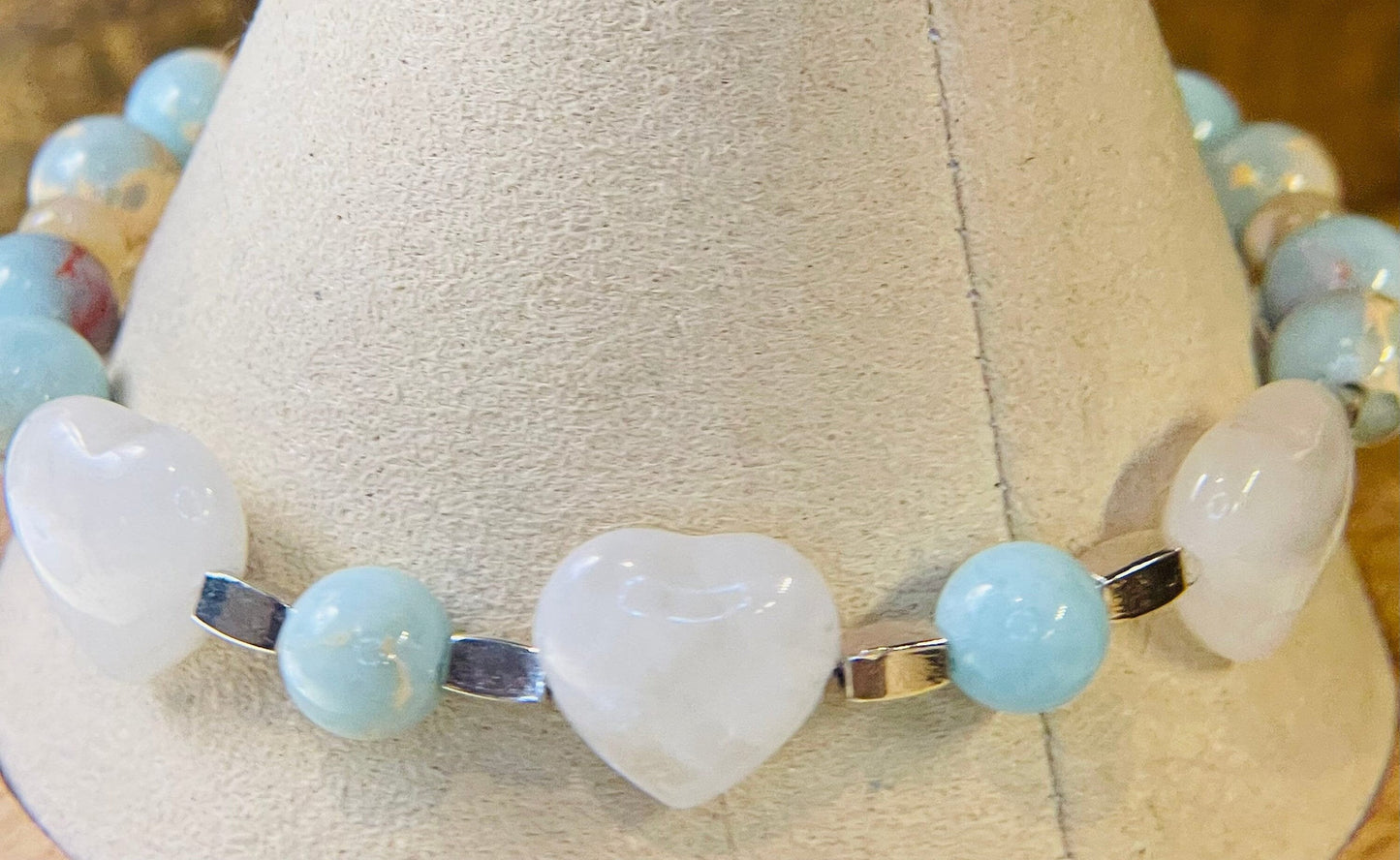 Seaside Quartz 8.5&quot; bracelet