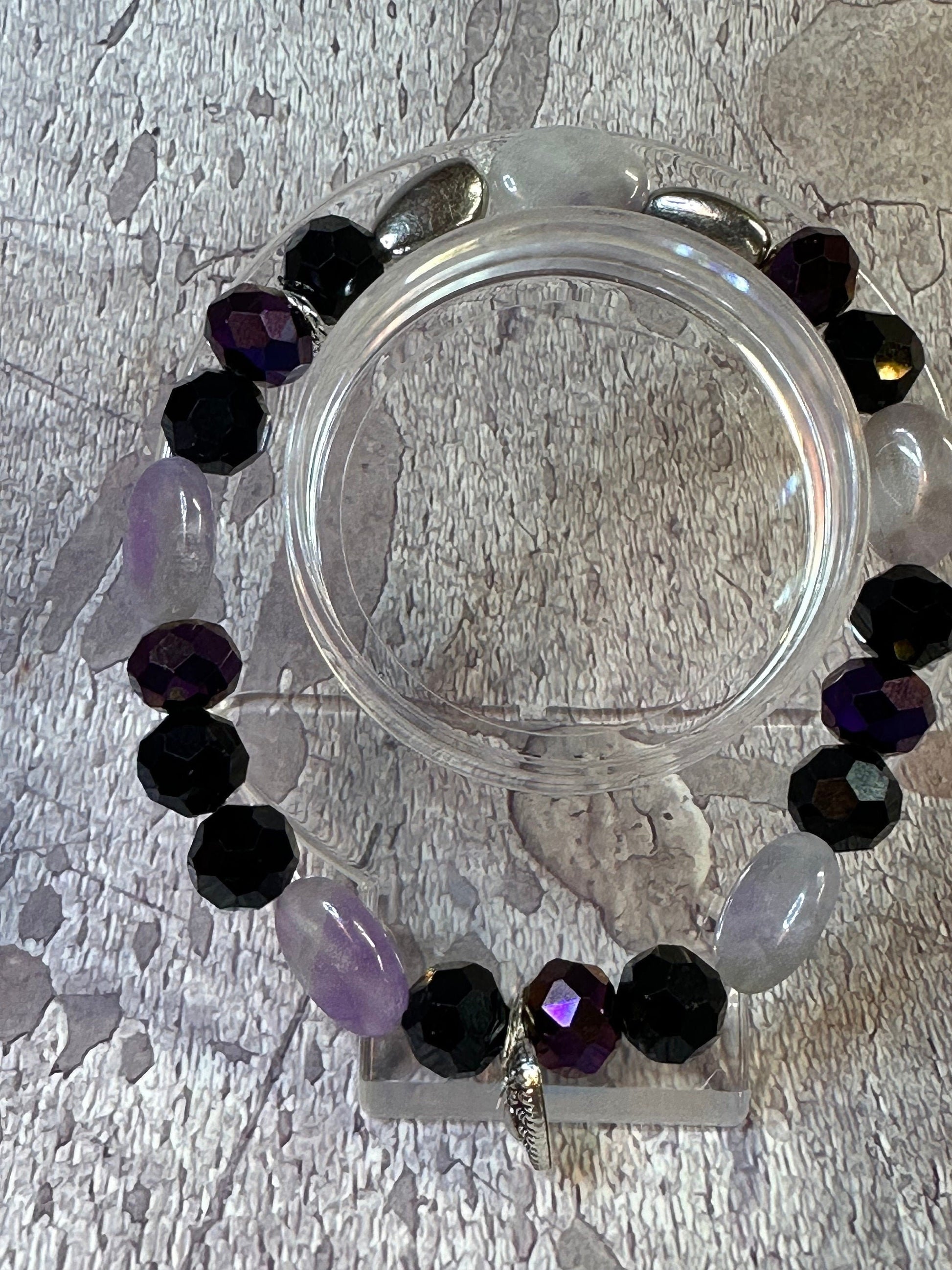 Amethyst Sparkle bracelet - 7.75”